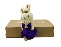 Teddy With Dress & Bow - Multicolour