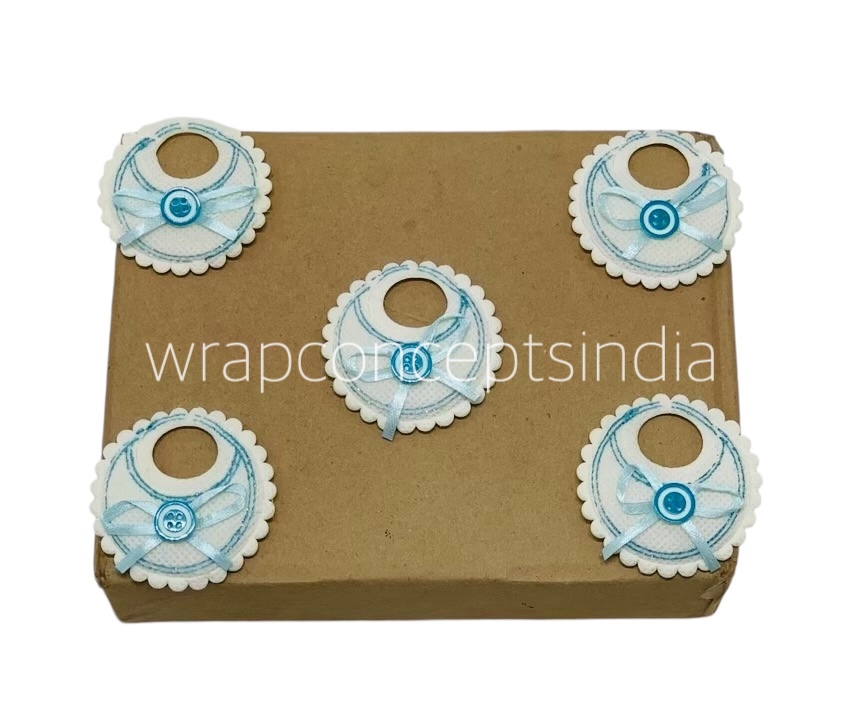 Round Baby Bibs - Pink/Blue