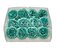 Teal Ornate Peony