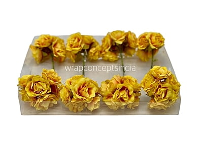 Yellow with Orange Small Roses