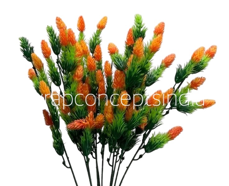 Leaves Bunch with Orange Conifers