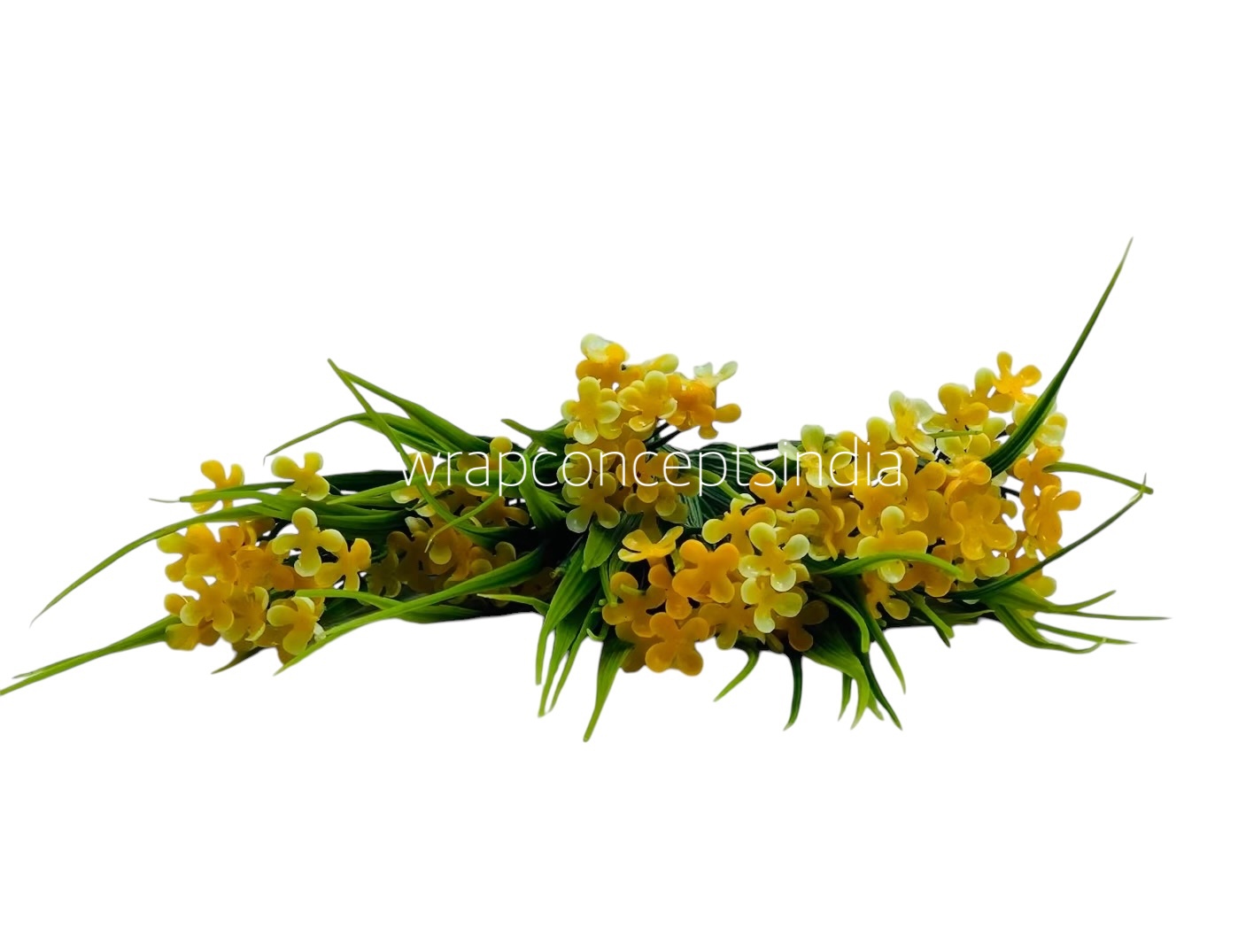 Long Leaves Bunch with Yellow Flowers