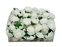 Ivory Medium Foam Rose