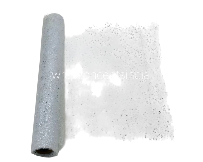 Silver Glitter Soft Net