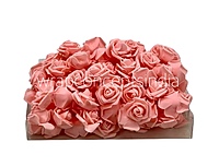 Peach Medium Foam Rose