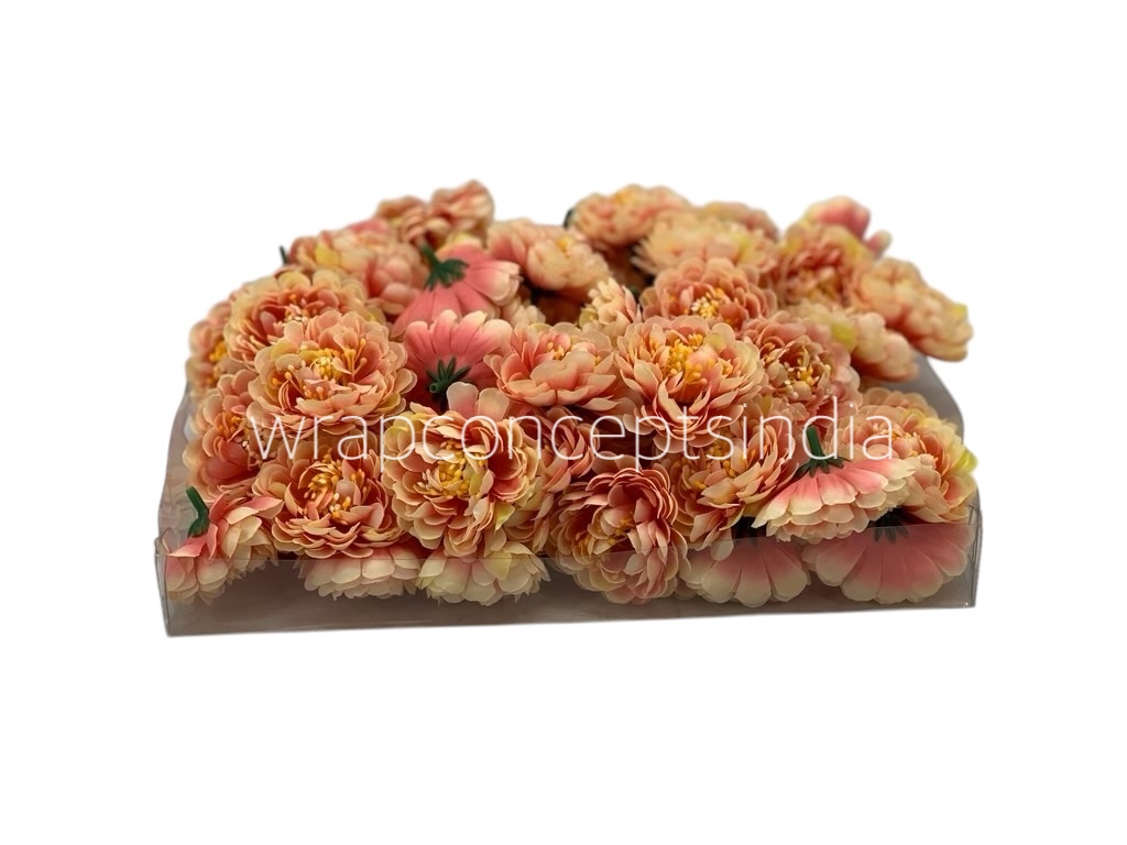 Peach with Lemon Small Dahlias