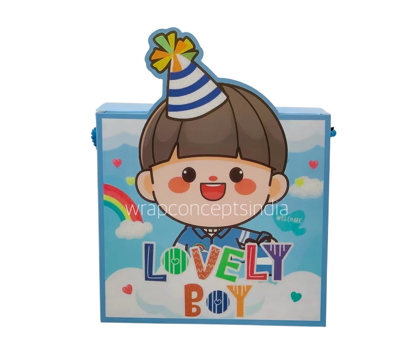 Lovely Boy/Girl Foldable Paper Gift Bag Box