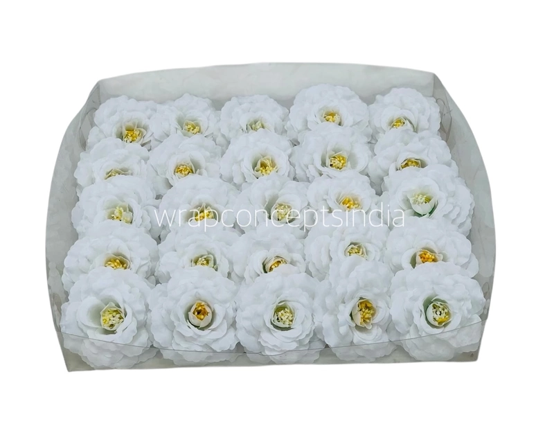 8017 - Rose Flower - Burgundy & Cream