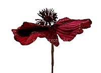 Big Flower with Glitter Centre & Edges-Deep Blue