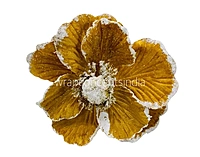 Velvet Flower With Frosted Edges & Center