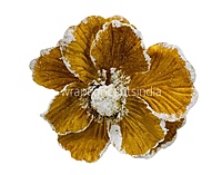 Velvet Flower With Frosted Edges & Center