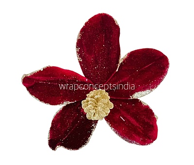 Velvet Flower with Gitter Pine Center