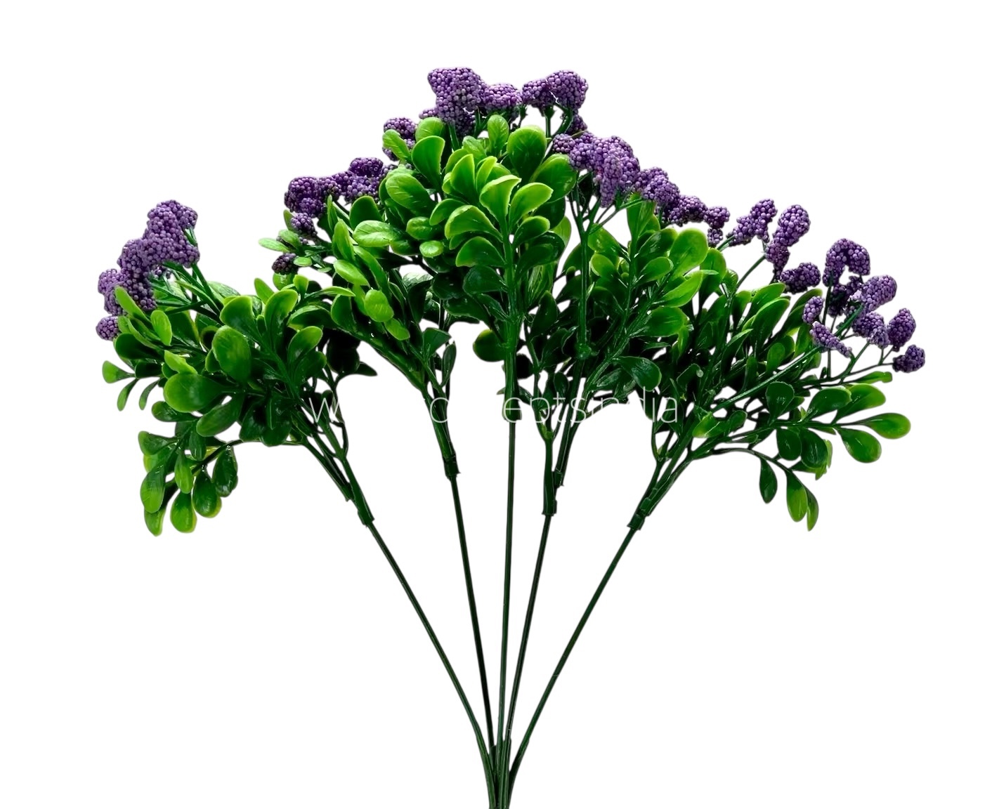 Frosted Flowers with Leaves Bunch