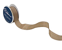 Plaid Ribbon - Multicolour-Grey-100 yards-2.5 cms