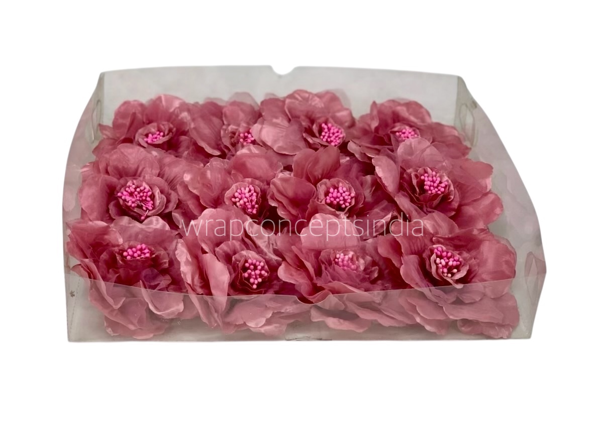 Rouge Rose With Organza Petals