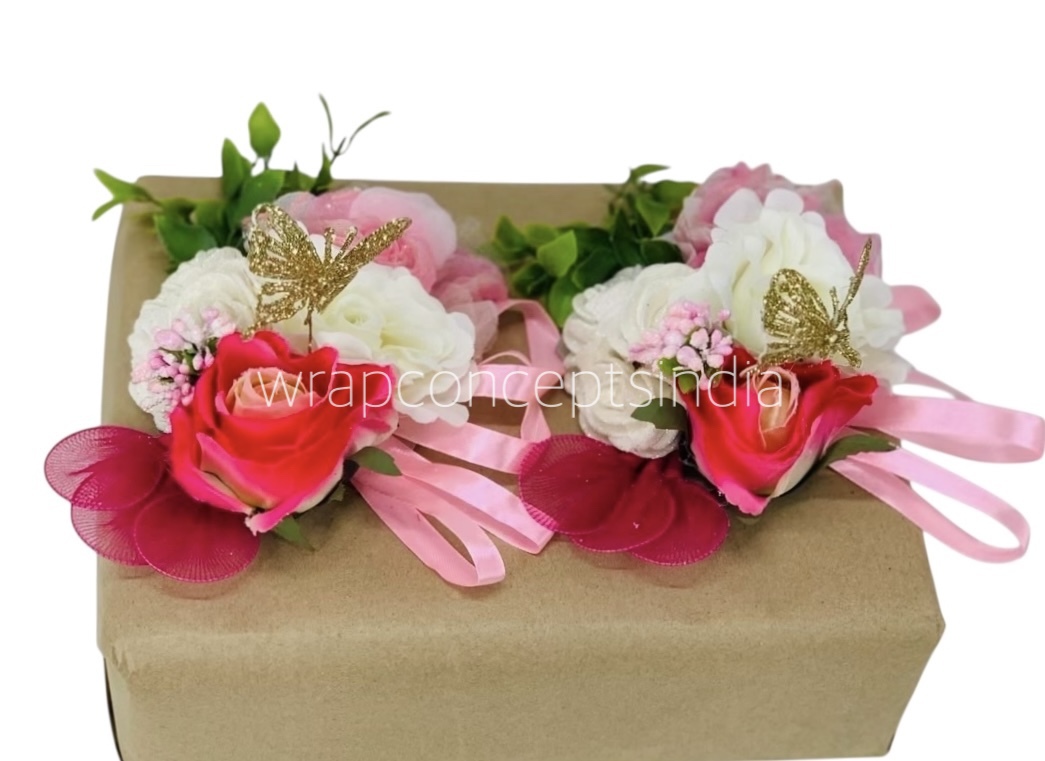 Fuchsia & Ivory Flowers Ready Bunch