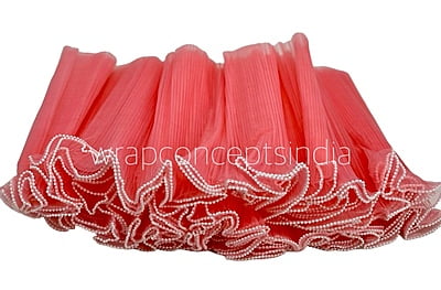 Organza Frill Lace with Pearl Edges