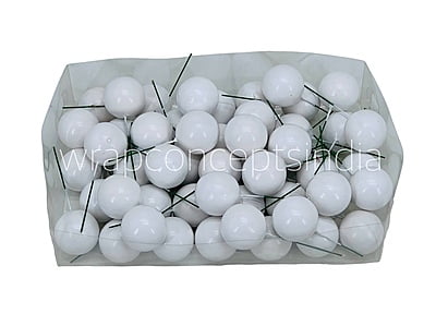 White Faux Balls - 30 MM