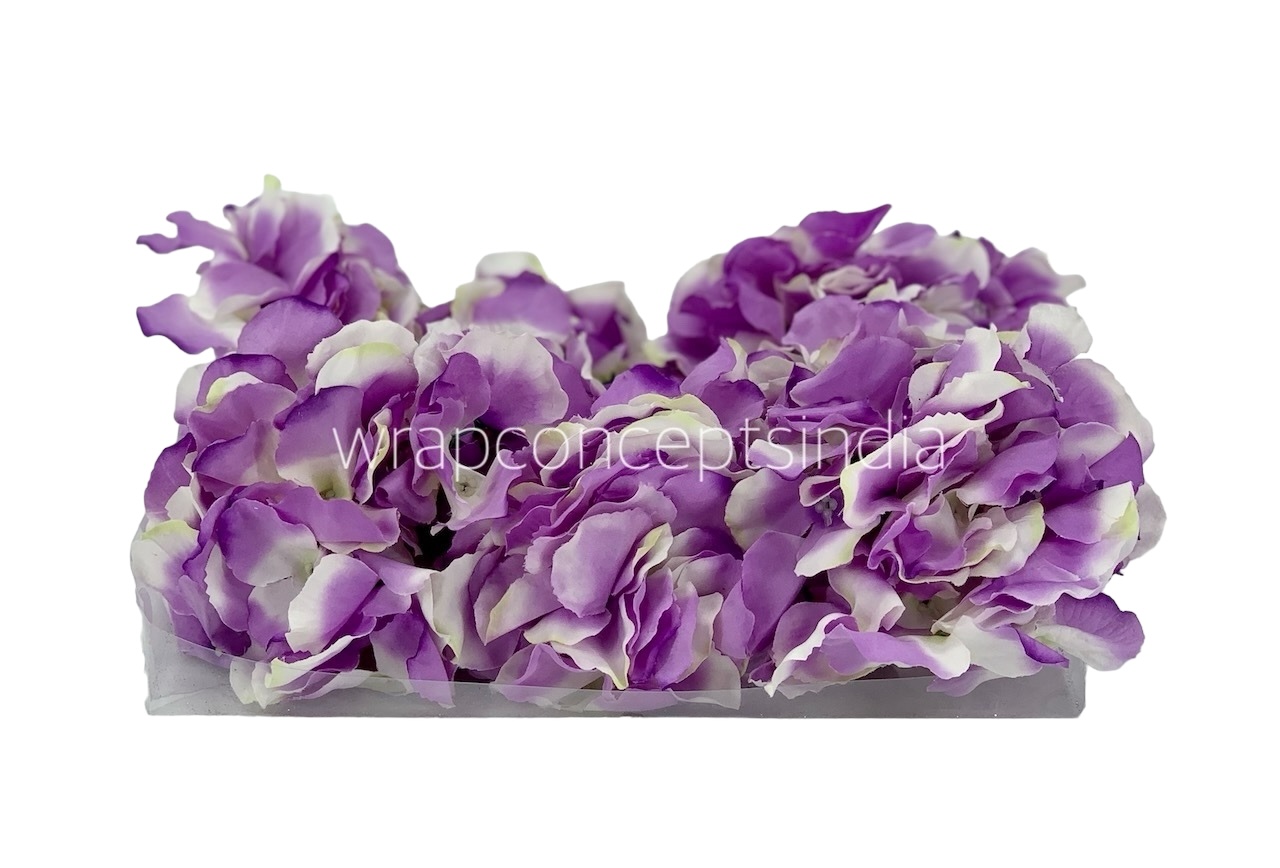 Hydrangeas - Dark Purple & White