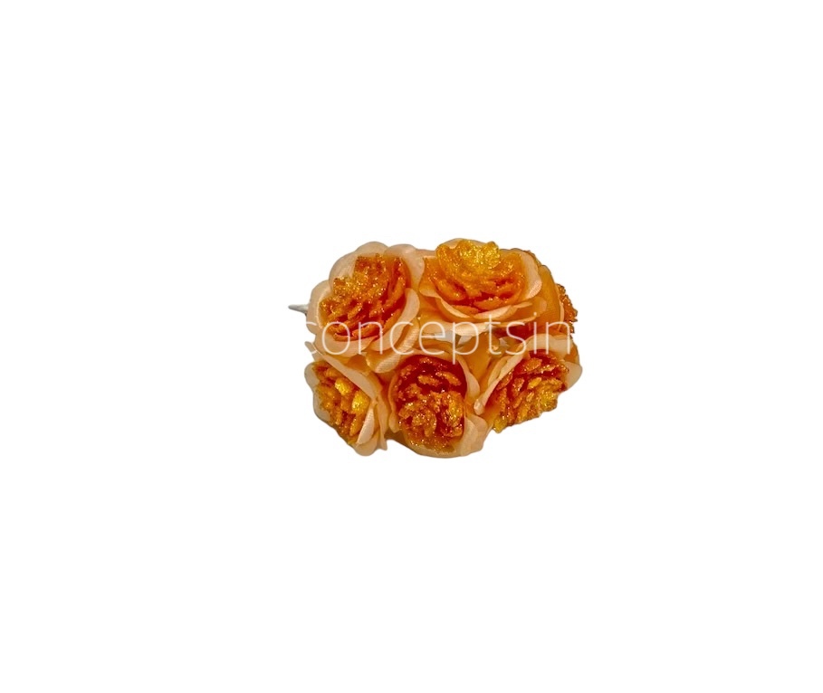 Glitter Flower - Orange