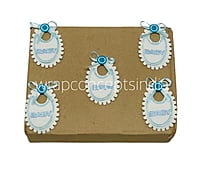 Oval Baby Bibs - Pink/Blue