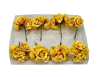 Yellow with Orange Small Roses