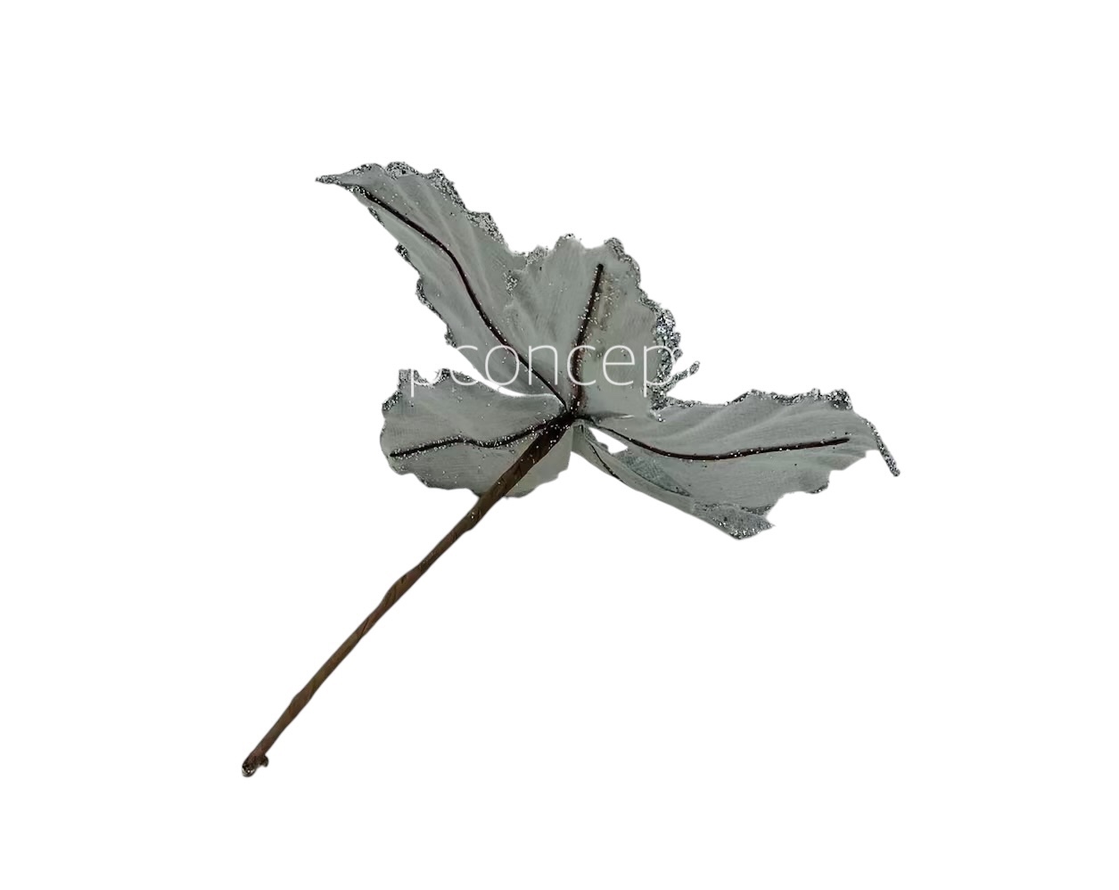Medium Flower with Glitter Edges