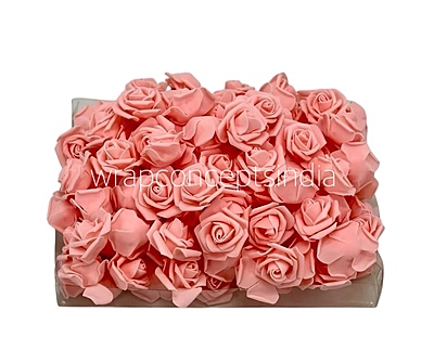 Peach Medium Foam Rose