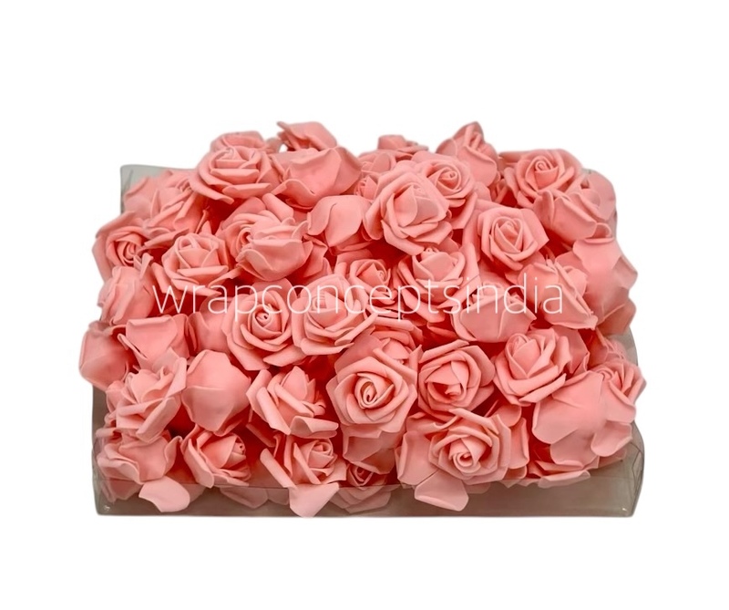 Peach Medium Foam Rose