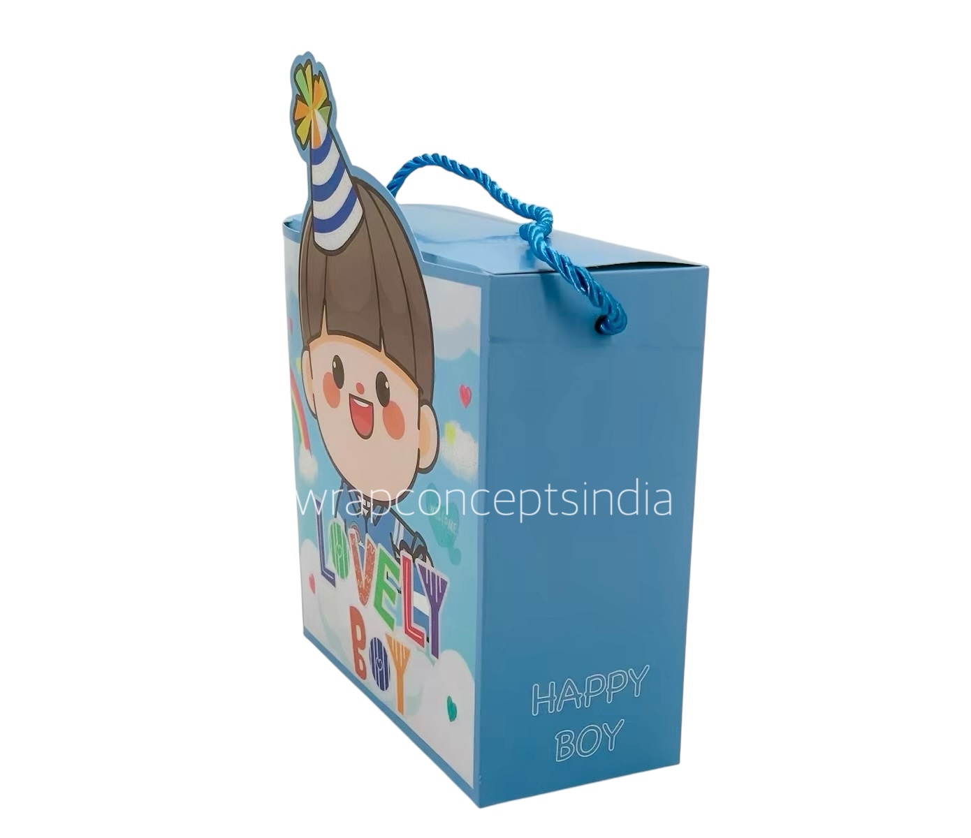 Lovely Boy/Girl Foldable Paper Gift Bag Box