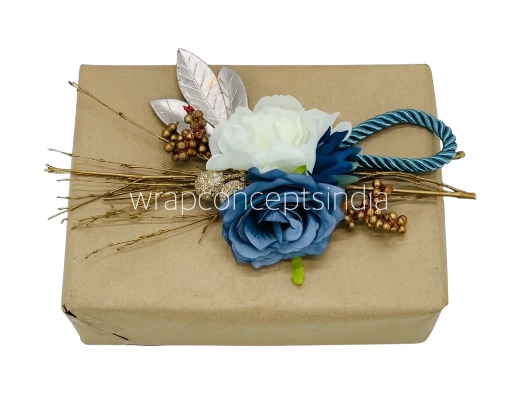 Steel & White Rose Ready Bunch