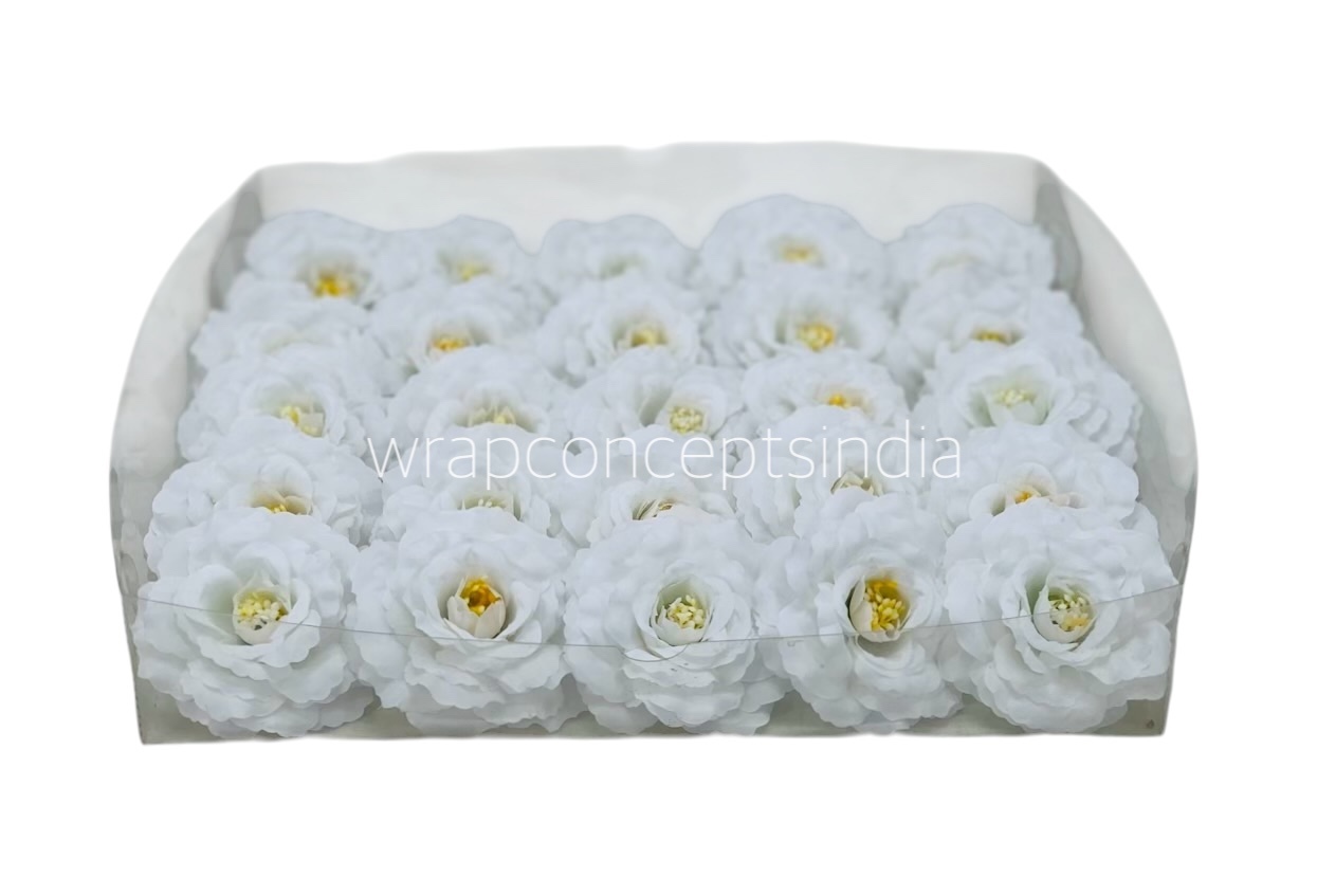 8017 - Rose Flower - Burgundy & Cream