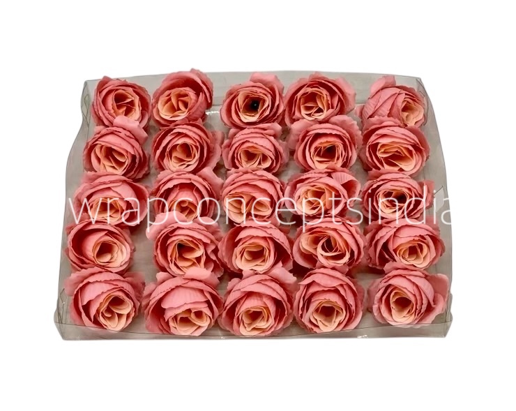 Peach with Cream Rose Buds