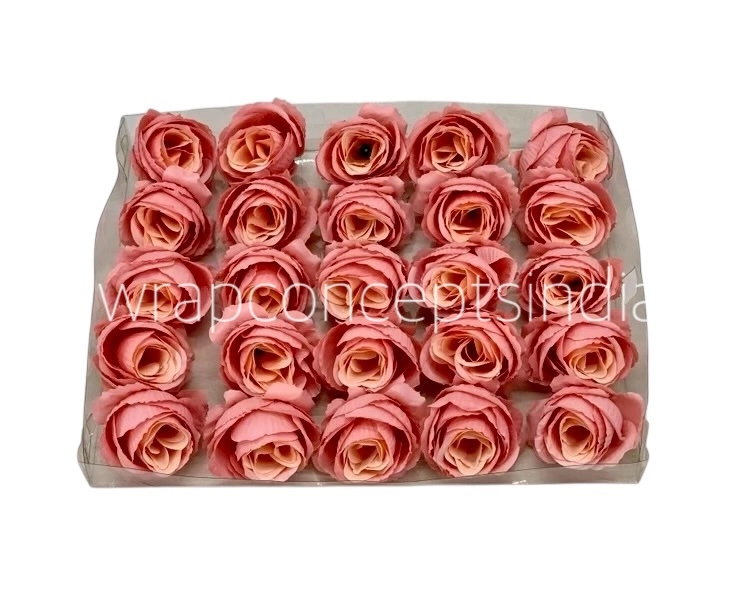 Peach with Cream Rose Buds