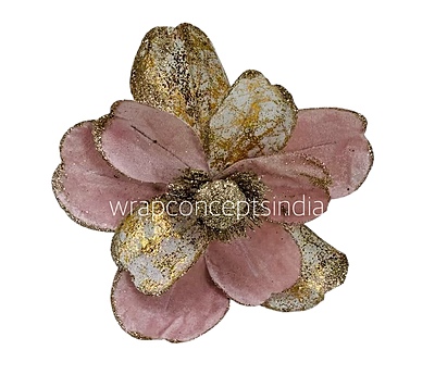 Metallic Texture & Velvet Flower