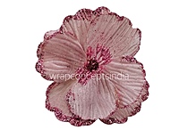 Big Flower with Glitter Centre & Edges-Deep Blue