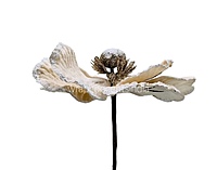 Velvet Flower With Frosted Edges & Center