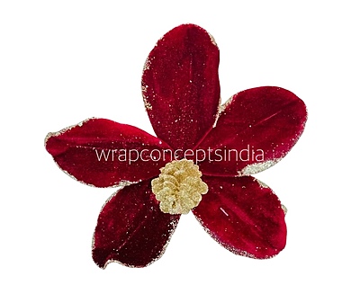 Velvet Flower with Gitter Pine Center