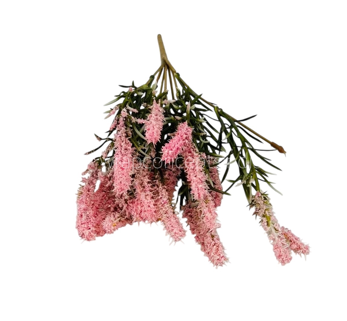 Leaves Bunch with Frosted Conifers