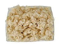 Champagne Organza Flowers with Pearls