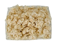 Champagne Organza Flowers with Pearls