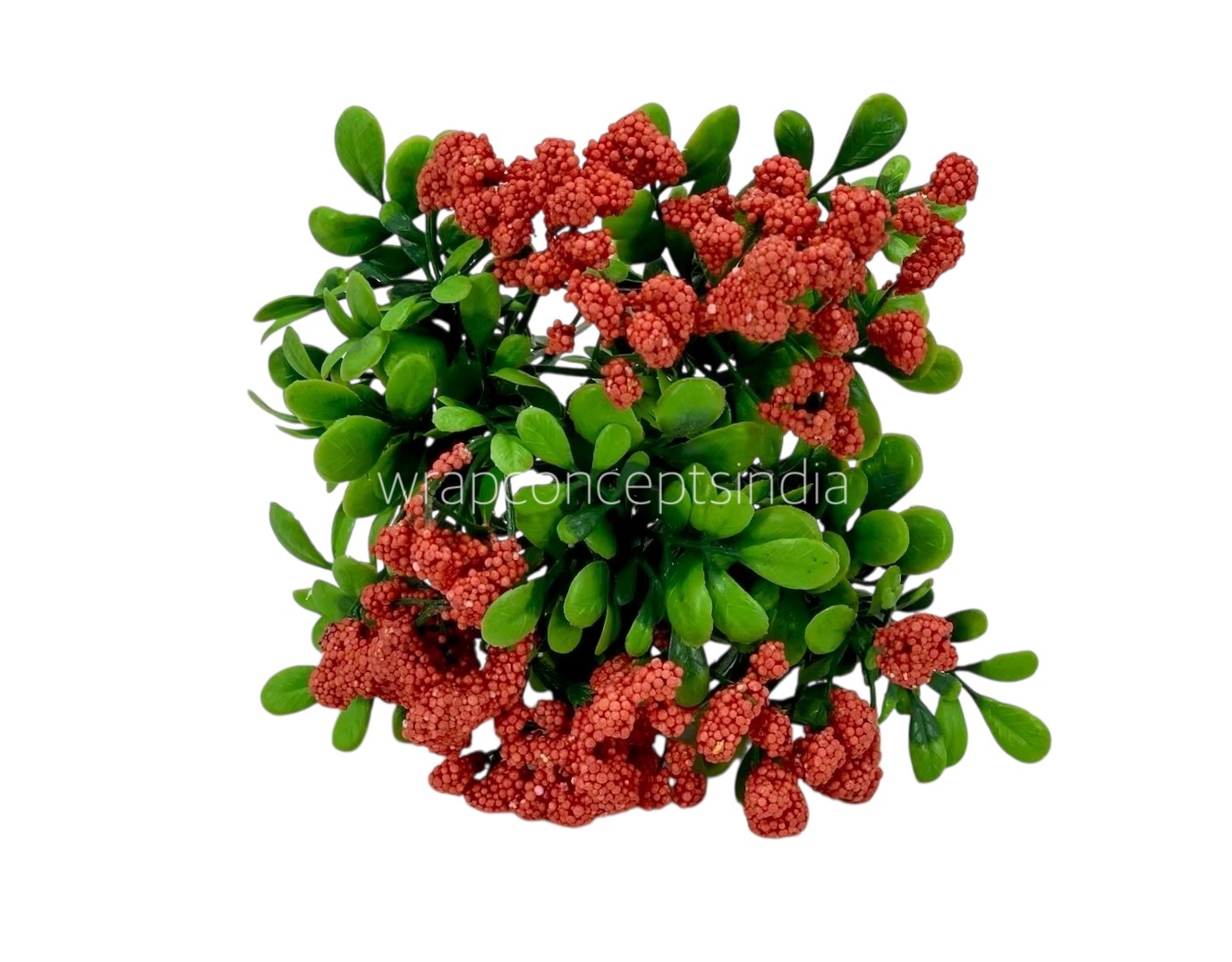 Frosted Flowers with Leaves Bunch