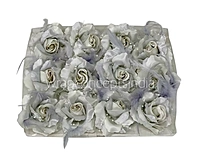 Silver Rose With Feather & Pearl String