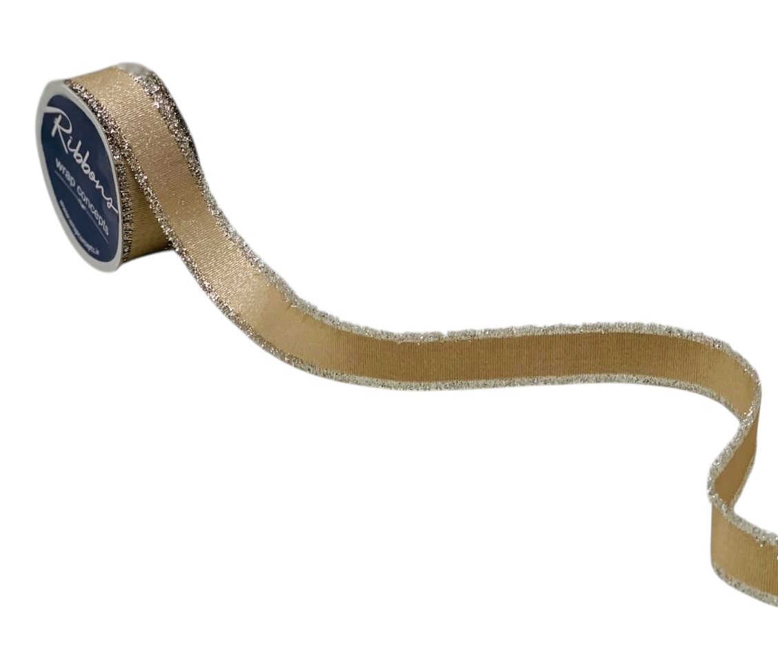Grosgrain With Tinsel Edges