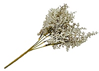 Frosted Plum Blossom Spray-White