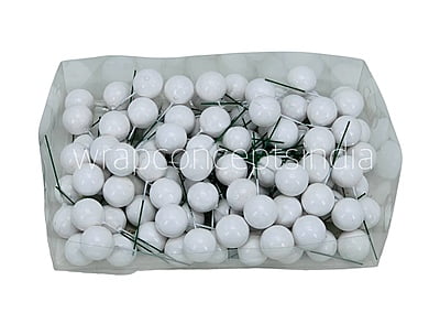 White Faux Balls - 30 MM