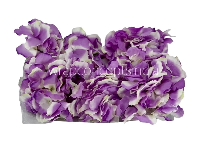 Hydrangeas - Dark Purple & White
