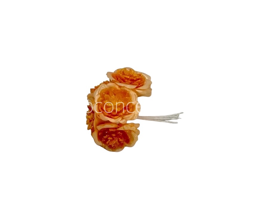 Glitter Flower - Orange