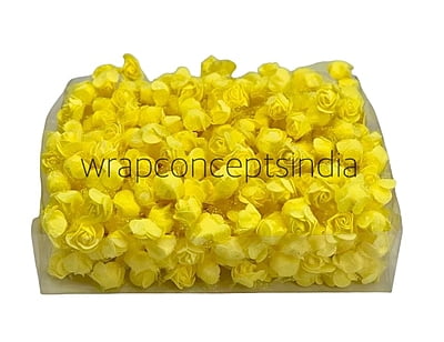 Small Foam Roses with Net - Multicolour