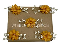 Stone Flowers with Pearl Add-ons- Multicolor